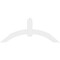 Ekena Millwork Archdale Architectural Grade PVC Gable Bracket, 72"W x 30"H x 2"D x 6"F, 10/12 Pitch GBP072X30X0206ARC00 - alternate 5